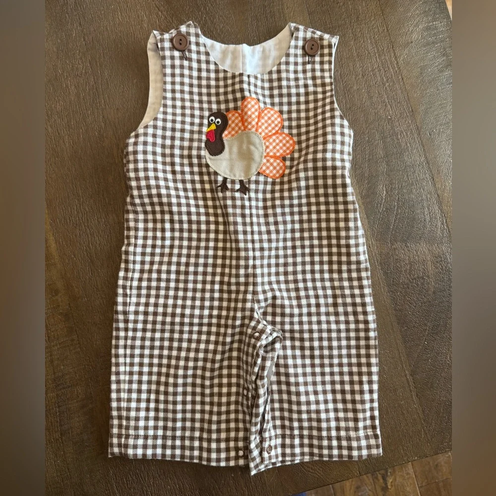Turkey Gingham Overall - Picture 1 of 5